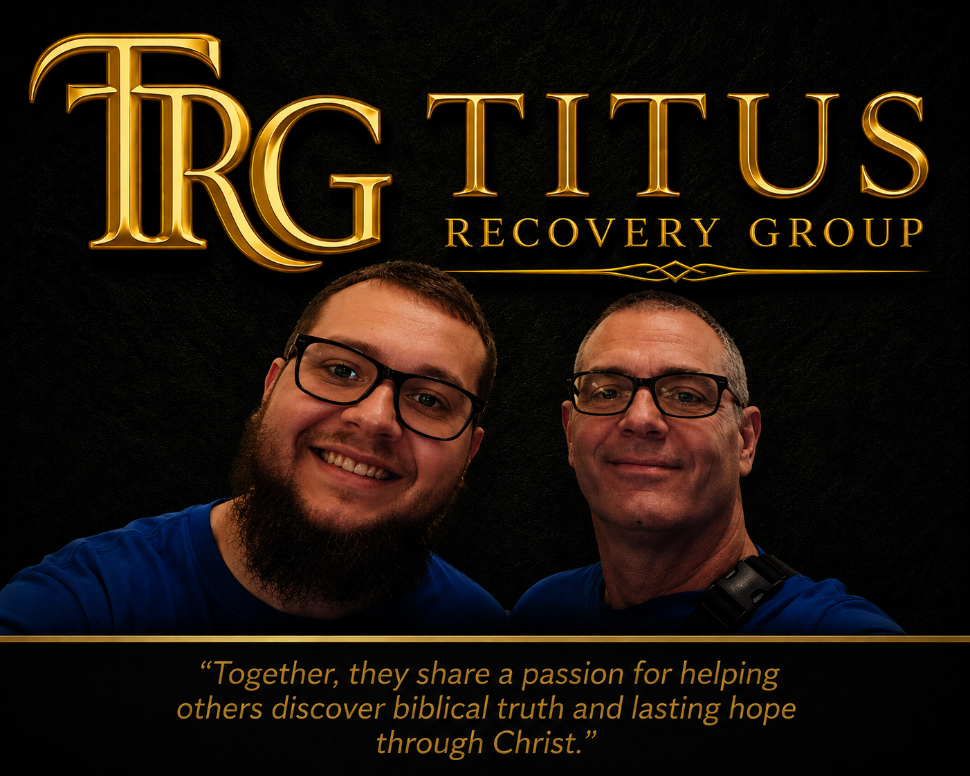 Titus Recovery Group logo with two men.